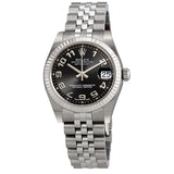 Rolex Datejust Lady 31 Black Concentric Circle Dial Stainless Steel Jubilee Bracelet Automatic Watch #178274BKCAJ - Watches of America