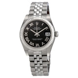 Rolex Datejust Lady 31 Black Dial Stainless Steel Jubilee Bracelet Automatic Watch #178274BKRJ - Watches of America