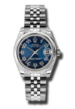 Rolex Datejust Lady 31 Blue Concentric Circle Dial Stainless Steel Jubilee Bracelet Automatic Watch #178240BLCAJ - Watches of America