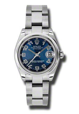Rolex Datejust Lady 31 Blue Concentric Circle Dial Stainless Steel Oyster Bracelet Automatic Watch #178240BLCAO - Watches of America