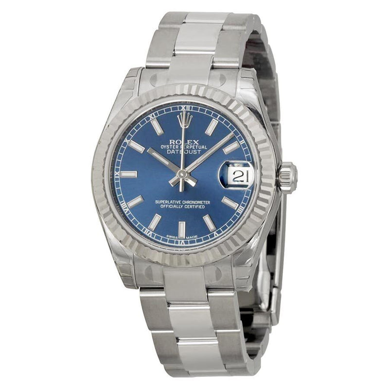 Rolex Datejust Lady 31 Blue Dial Stainless Steel Oyster Bracelet Automatic Watch #178274BLSO - Watches of America