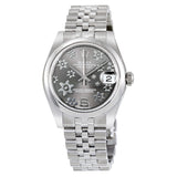 Rolex Datejust Lady 31 Floral Rhodium Dial Stainless Steel Jubilee Bracelet Automatic Watch #178240RFJ - Watches of America