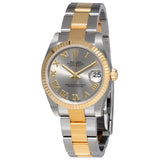 Rolex Datejust Lady 31 Grey Dial Stainless Steel and 18K Yellow Gold Oyster Bracelet Automatic Watch #178273GRO - Watches of America