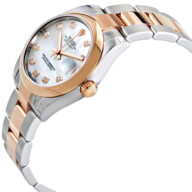 Rolex Datejust Lady 31 Mother of Pearl Dial Stainless Steel and 18K Everose Gold Oyster Bracelet Automatic Watch #178241MDO - Watches of America #2