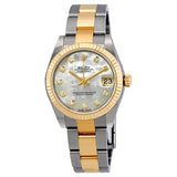 Rolex Datejust Lady 31 Mother of Pearl Dial Stainless Steel and 18K Yellow Gold Oyster Bracelet Automatic Watch #178273MDO - Watches of America