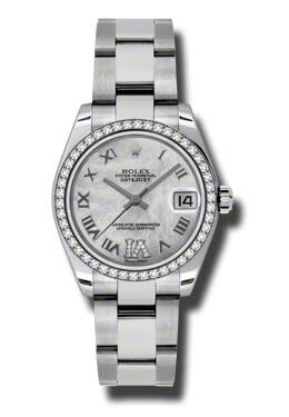 Rolex Datejust Lady 31 Mother Of Pearl Dial Stainless Steel Oyster Bracelet Automatic Watch #178384MRDO - Watches of America