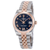 Rolex Datejust Lady 31 Purple Set With Diamonds Dial Stainless Steel and 18K Everose Gold Jubilee Bracelet Automatic Watch #178241PURDJ - Watches of America