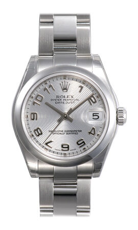 Rolex Datejust Lady 31 Silver Concentric Dial Stainless Steel Oyster Bracelet Automatic Watch #178240SCAO - Watches of America