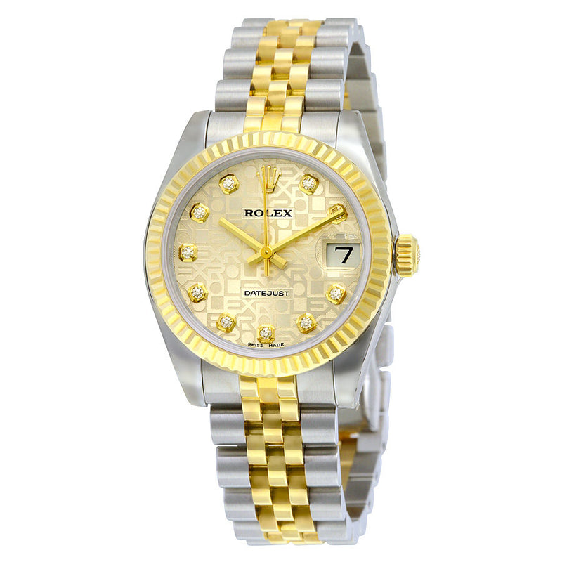 Rolex Datejust Lady 31 Silver Dial Stainless Steel and 18K Yellow Gold Jubilee Bracelet Automatic Watch #178273SJDJ - Watches of America