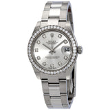 Rolex Datejust Lady 31 Silver Dial Stainless Steel Oyster Bracelet Automatic Watch #178384SDO - Watches of America