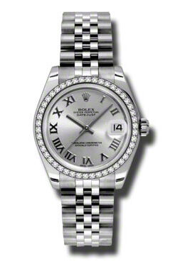 Rolex Datejust Lady 31 Silver Dial Stainless Steel Jubilee Bracelet Automatic Watch #178384SRJ - Watches of America