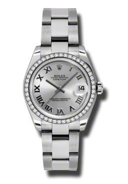 Rolex Datejust Lady 31 Silver Dial Stainless Steel Oyster Bracelet Automatic Watch #178384SRO - Watches of America