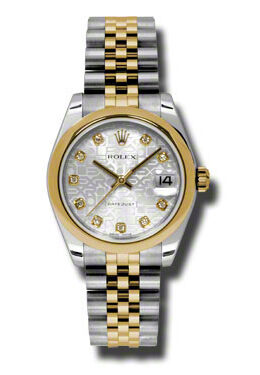 Rolex Datejust Lady 31 Silver Dial Stainless Steel and 18K Yellow Gold Jubilee Bracelet Automatic Watch #178243SJDJ - Watches of America