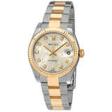 Rolex Datejust Lady 31 Silver Dial Stainless Steel and 18K Yellow Gold Oyster Bracelet Automatic Watch #178273SJDO - Watches of America