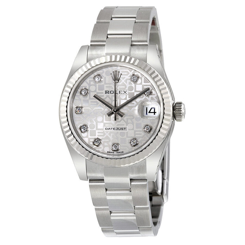 Rolex Datejust Lady 31 Silver Dial Stainless Steel Oyster Bracelet Automatic Watch #178274SJDO - Watches of America