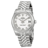 Rolex Datejust Lady 31 White Dial Stainless Steel Jubilee Bracelet Automatic Watch #178240WRJ - Watches of America