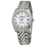 Rolex Datejust Lady 31 White Dial Stainless Steel Jubilee Bracelet Automatic Watch #178274WRJ - Watches of America