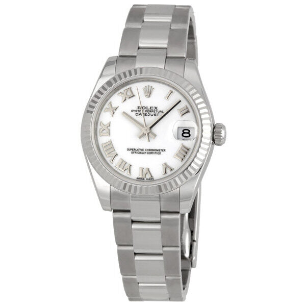 Rolex Datejust Lady 31 White Dial Stainless Steel Oyster Bracelet Automatic Watch #178274WRO - Watches of America
