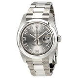 Rolex Datejust Rhodium Concentric Dial Stainless Steel Men's Watch #116200RCAO - Watches of America