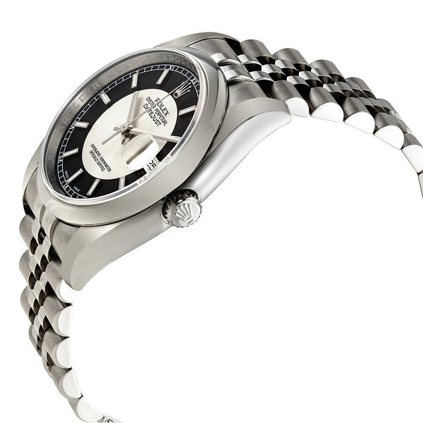 Rolex Datejust Silver and Black Dial Automatic Men's Watch #116200SBKSJ - Watches of America #2