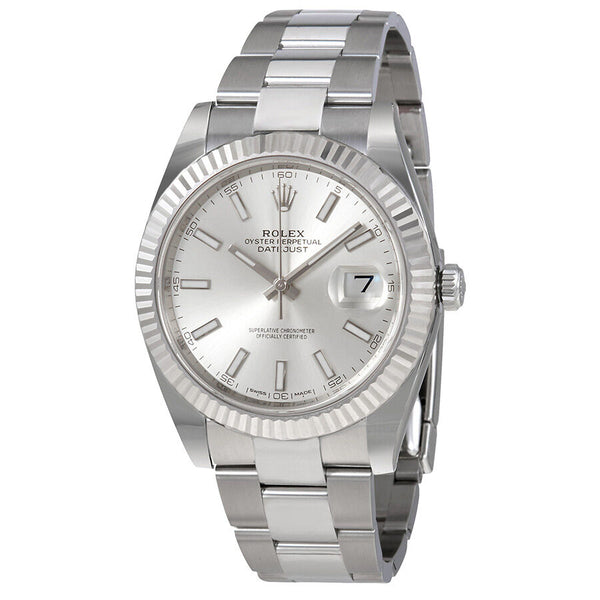 Rolex Datejust Silver Dial Automatic Men's Oyster Watch #126334SSO - Watches of America