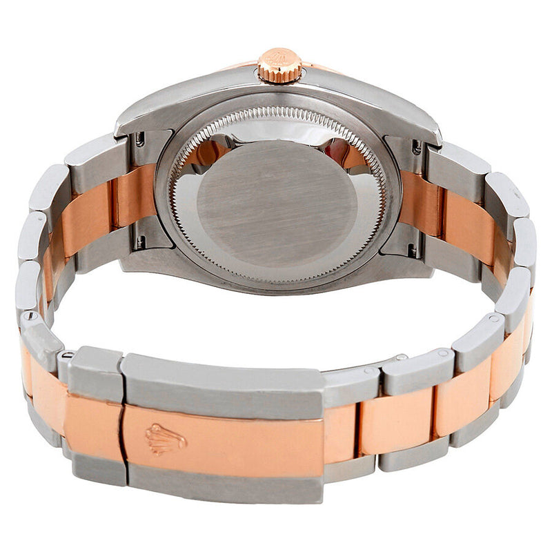 Rolex Datejust Silver Index Dial 18k Rose Gold Turn-o-Graph Bezel Oyster Bracelet Men's Watch 116261SSO #116261-SSO - Watches of America #3
