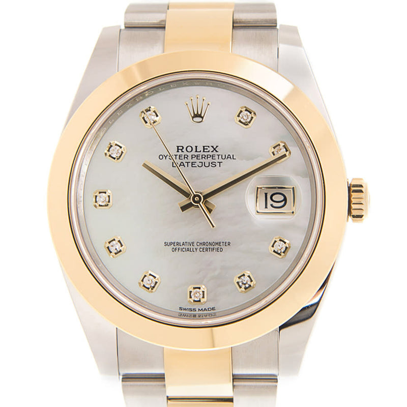 Rolex DATEJUST White Dial Unisex Watch #126303MOPDO - Watches of America #2