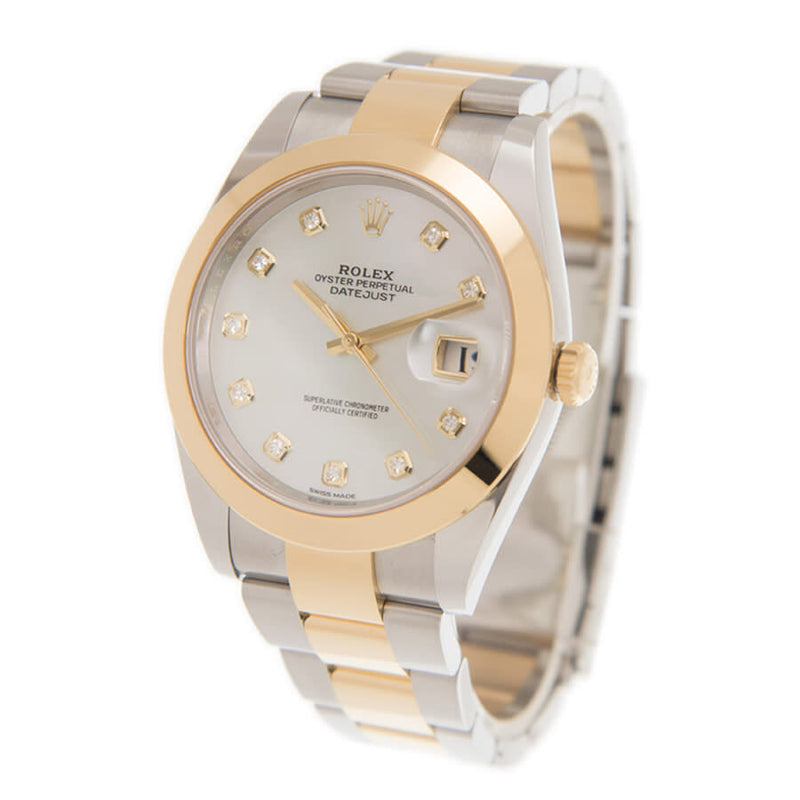 Rolex DATEJUST White Dial Unisex Watch #126303MOPDO - Watches of America #4