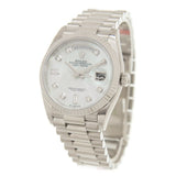 Rolex Day-Date 36 Automatic Mother of Pearl Diamond Dial President Watch #128239MDP - Watches of America #4