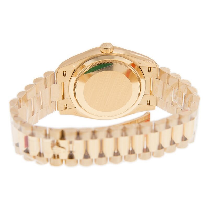 Rolex Day-Date 36 Dark Grey Diamond Dial 18kt Yellow Gold President Watch #128238GYDP - Watches of America #4