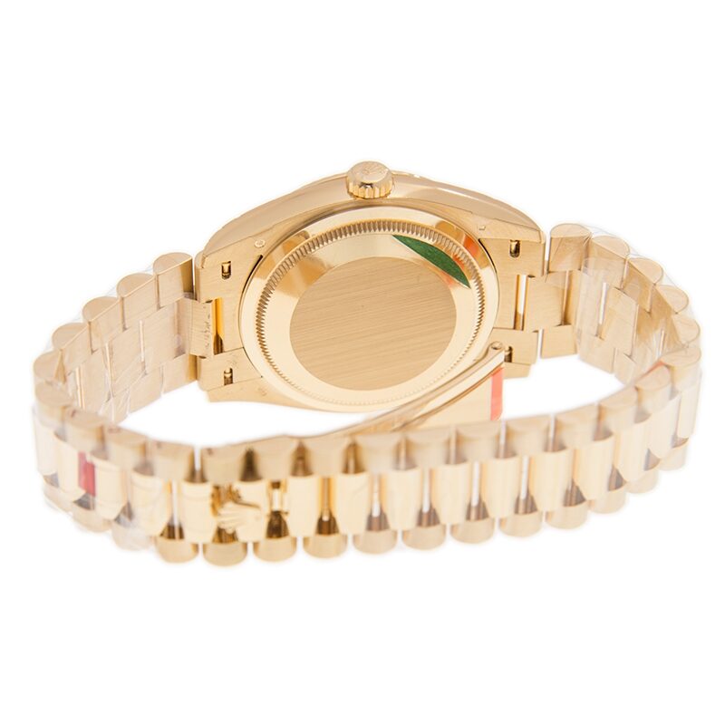 Rolex Day-Date 36 Rainbow Baguette Dial 18kt Yellow Gold President Watch #128238DSP - Watches of America #4