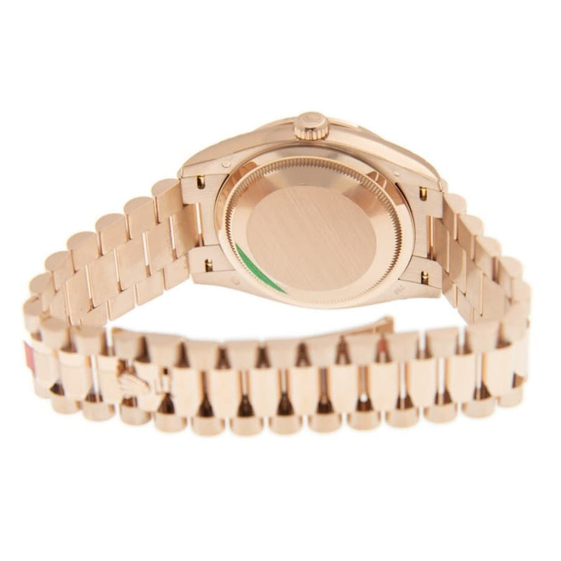Rolex Day-Date 36 Rose Diamond Dial Automatic 18kt Everose Gold President Watch #128345PDP - Watches of America #4