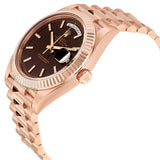 Rolex Day-Date 40 Chocolate Dial 18K Everose Gold President Automatic Men's Watch #228235CHSP - Watches of America #2