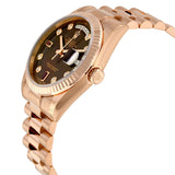 Rolex Day-Date Chocolate Dial 18K Everose Gold President Automatic Unisex Watch #118235CHODRP - Watches of America #2