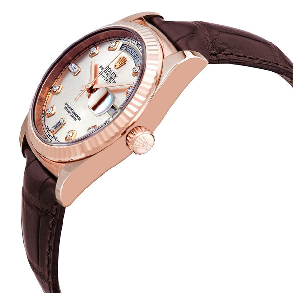 Rolex Day-Date President Automatic Pink Champagne Diamond Dial Unisex Watch #118135PKDL - Watches of America #2