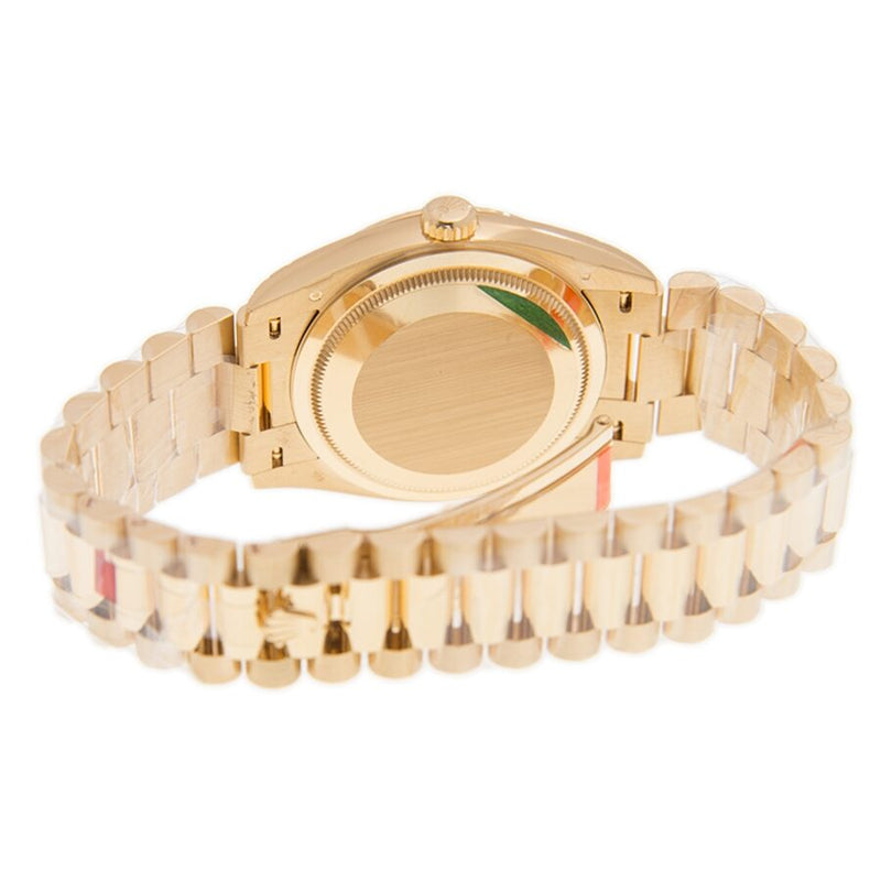 Rolex Day-Date President Yellow Gold Paved-Rainbow Automatic Chronometer Diamond Ladies Watch #128238-0051 - Watches of America #5