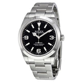 Rolex Explorer Black Dial Stainless Steel Oyster Bracelet Automatic Men's Watch 214270BKASO#m214270-0003 - Watches of America