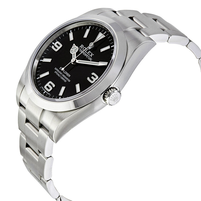 Rolex Explorer Black Dial Stainless Steel Oyster Bracelet Automatic Men's Watch 214270BKASO #m214270-0003 - Watches of America #2