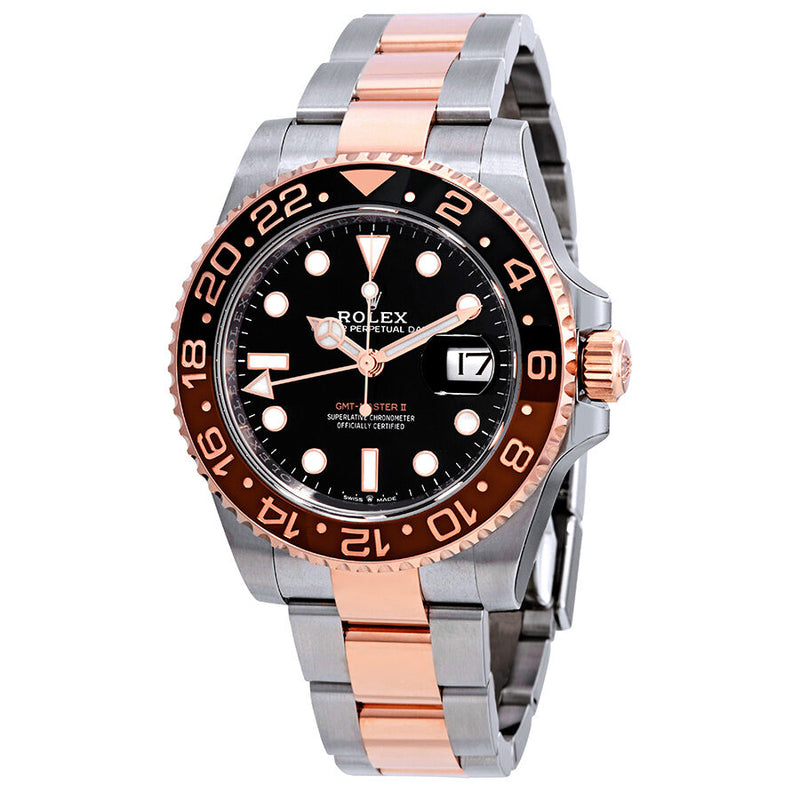 Rolex GMT-Master II 'Root Beer' Automatic Men's Steel and 18 ct Everose Gold Oyster Watch 126711CHNR#126711chnr - Watches of America