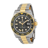 Rolex GMT-Master II Black Dial Stainless Steel and 18kt Yellow Gold Oyster Bracelet Automatic Men's Watch 116713BKSO#116713LN - Watches of America