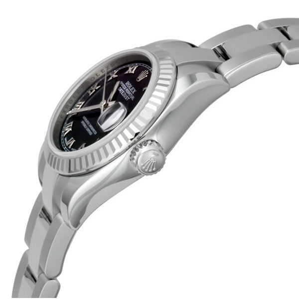 Rolex Lady Datejust 26 Black Dial Stainless steel Oyster Bracelet Automatic Watch #179174BKRO - Watches of America #2
