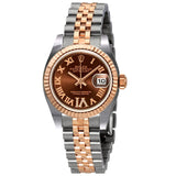 Rolex Lady Datejust 26 Chocolate Brown Dial Stainless Steel and 18K Everose Gold Jubilee Bracelet Automatic Watch #179171CHRDJ - Watches of America