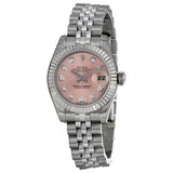 Rolex Lady Datejust 26 Pink With 10 Diamonds Dial Stainless Steel Jubilee Bracelet Automatic Watch 179174PDJ#179174-PDJ - Watches of America