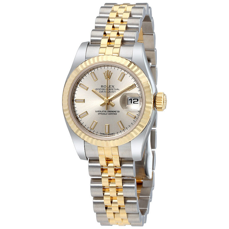 Rolex Lady Datejust 26 Silver Dial Stainless Steel and 18K Yellow Gold Jubilee Bracelet Automatic Watch #179173SSJ - Watches of America