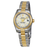 Rolex Lady Datejust 26 Silver Dial Stainless Steel and 18K Yellow Gold Oyster Bracelet Automatic Watch #179163SSO - Watches of America