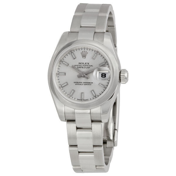 Rolex Lady Datejust 26 Silver Dial Stainless Steel Oyster Bracelet Automatic Watch 179160SSO#179160-SSO - Watches of America