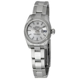Rolex Lady Datejust 26 Silver Dial Stainless Steel Oyster Bracelet Automatic Watch #179174SSO - Watches of America