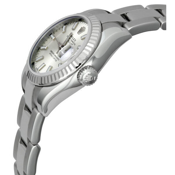 Rolex Lady Datejust 26 Silver Dial Stainless Steel Oyster Bracelet Automatic Watch #179174SSO - Watches of America #2