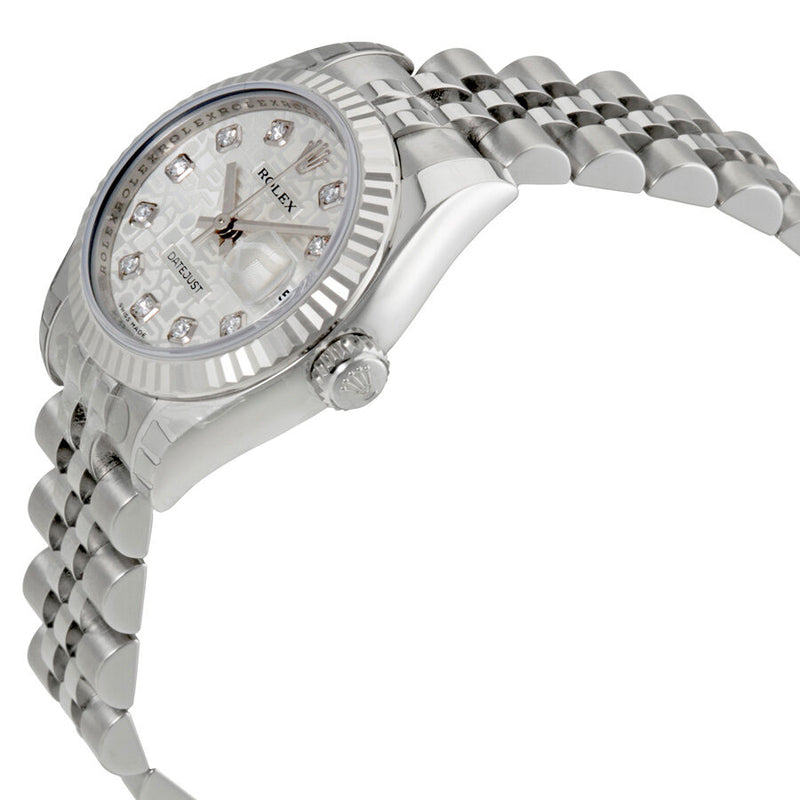 Rolex Lady Datejust 26 Silver Dial Stainless Steel Jubilee Bracelet Automatic Watch #179174SJDJ - Watches of America #2