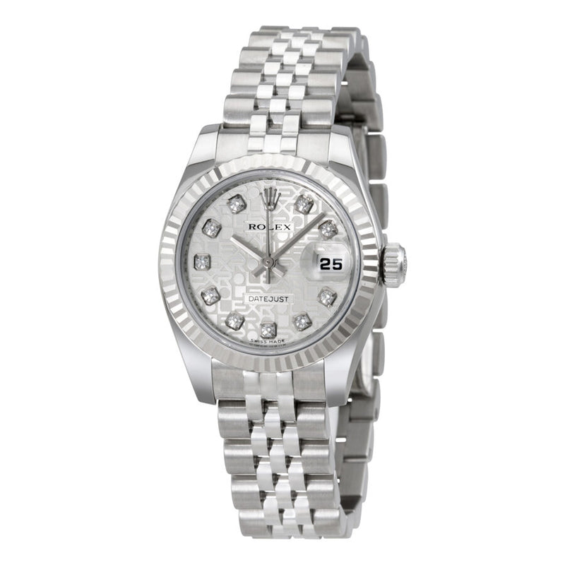 Rolex Lady Datejust 26 Silver Dial Stainless Steel Jubilee Bracelet Automatic Watch #179174SJDJ - Watches of America